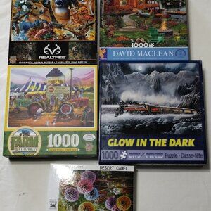Puzzle Lot  5 Used Puzzles